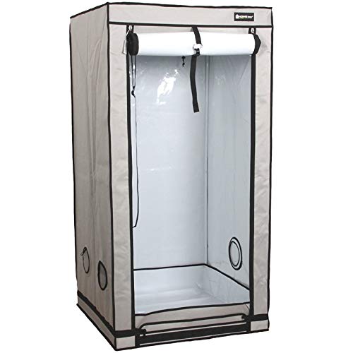 Growboxen Homebox Ambient Q80+ (Schwarz, Maße: 80x80x180cm) von Growboxen