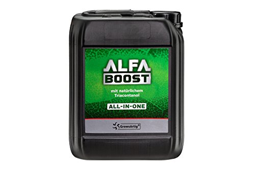 Growsartig ALFA Boost All-IN-ONE Pflanzen-Booster mit Triacontanol 10 Liter. Für Blüte, Wachstum und Bewurzelung. Steigert den Ertrag. Biozertifiziert. von Growsartig