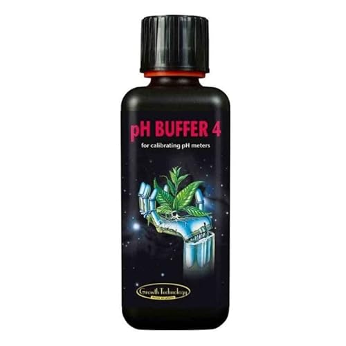 PH Pufferlösung Kalibrierlösung Eichlösung Growth Technology pH 4 (300ml) von Growth Technology