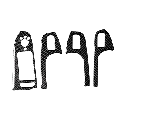 Grozzy Innentürgriff A4 B8 A5 Q5 2009-2016 Auto Innentür Griff Dekoration Tür Lift Taste Panel Fenster Rahmen(Left Low A4LA5) von Grozzy