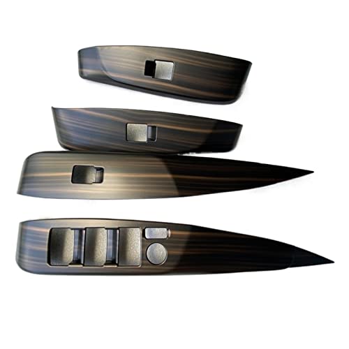 Grozzy Innentürgriff Auto Fenster Motor Türgriff Armlehne Abdeckung Aufkleber Innen Pfirsich Holz Dekoration für Toyota für Camry 2018-2020 von Grozzy