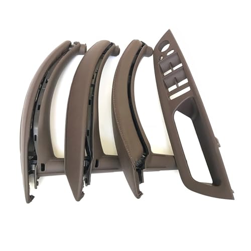 Grozzy Innentürgriff Für BMW X5 X6 E70 E71 E72 2007-2013 Innentür-Armlehne rechts, Leder-Zuggriff, komplettes Set(RHD Moka 7pcs) von Grozzy