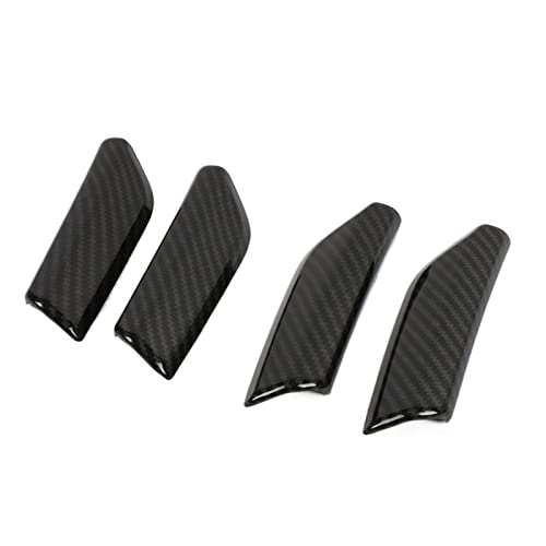 Grozzy Innentürgriff Q3 2019 ABS Autotürgriffrahmen Dekoration Abdeckung Verkleidung 4-tlg. Carbon Fi&ber Auto Styling Innenausstattung(1) von Grozzy