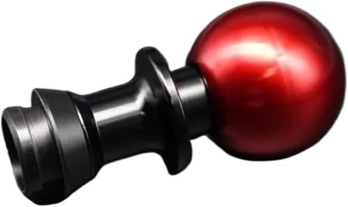 Grozzy Schnellmontage-Schaltknauf Für BMW E46 E90 E60 E92 Schaltknauf Getriebe Ball Kopf Stick Shift Kopf(Rot) von Grozzy