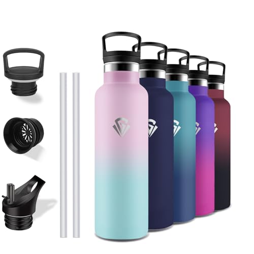 Grsta Thermosflasche, 750ml Trinkflasche Edelstahl, Trinkflasche mit Strohhalm, BPA-Frei, Trinkflasche Auslaufsicher, Isolierflasche Doppelwandig, Wasserflasche für Schule, Camping, Wandern, Reisen Grsta Thermosflasche, 750ml Trinkflasche Edelstahl, Trinkflasche mit Strohhalm, BPA-Frei, Trinkflasche Auslaufsicher, Isolierflasche Doppelwandig, Wasserflasche für Schule, Camping, Wandern, Reisen von Grsta
