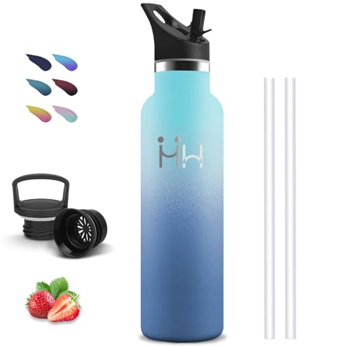 Thermosflasche, Trinkflasche 1l, BPA-Frei, Trinkflasche Edelstahl, Trinkflasche mit Strohhalm, Isolierflasche Doppelwandig, Trinkflasche Erwachsene, Flasche für Wandern, Camping, Fitness, Yoga, Reisen Thermosflasche, Trinkflasche 1l, BPA-Frei, Trinkflasche Edelstahl, Trinkflasche mit Strohhalm, Isolierflasche Doppelwandig, Trinkflasche Erwachsene, Flasche für Wandern, Camping, Fitness, Yoga, Reisen von Grsta