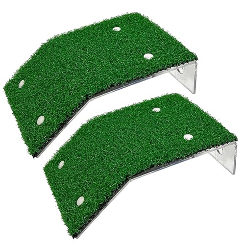 2pcs Turtle Ramp, Simulation Grasschildkröte -Backenplattformen mit Saugnapfbecher für Bewohnern, Klettern, Füttern und Spielen von Grtheenumb