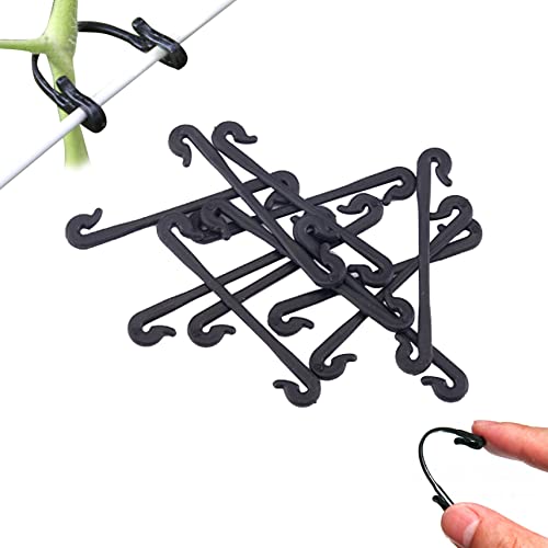 6,5 cm Weinklammer Förderer Plastik Plastik -Stützclip für Garten Gemüse -Clip -Tomaten -Pflanzen -Krawattenclip für Gewächshausversorgung 100pcs, Pflanzenstützclips von Grtheenumb