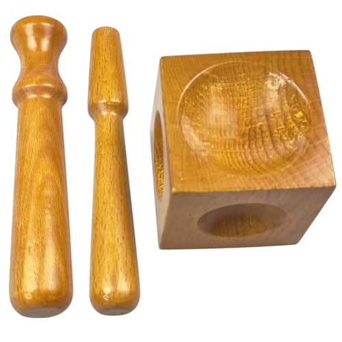 Doming -Block- und Punch -Set bewaldtes Dapping -Block -Set enthält 1 & 2 Punches professionelles Dapping für Schmuckherstellung, Metallforming von Grtheenumb