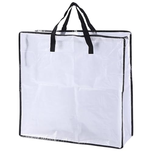 Kranzlagerbeutel, Kranzlagerbehälter, 26x26x9 wasserdichte Plastiktüte mit Reißverschluss und Griffen, klare bewegliche Taschen für Weihnachten, Bettdecke für Feiertage von Grtheenumb