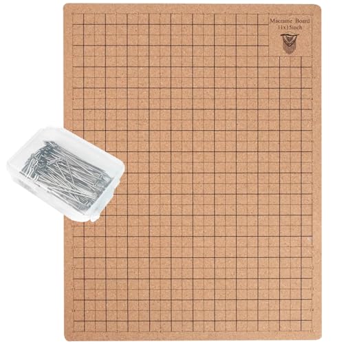 Macrame Board 11 x15 Zoll mit 50 Pins wiederverwendbaren Makrameplatine und Stifte mit Grids tragbares Flechten mit Anweisungswerkzeugen für Anfänger, die Knotenwerkzeuge flechten Macrame Board 11 x15 Zoll mit 50 Pins wiederverwendbaren Makrameplatine und Stifte mit Grids tragbares Flechten mit Anweisungswerkzeugen für Anfänger, die Knotenwerkzeuge flechten von Grtheenumb