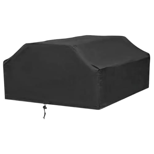 Picknicktisch im Freien, Picknicktisch Abdeckung 59x32x73 Rechteck im Freien Picknicktisch Abdeckung wasserdicht und staubdeser schwarzer Tischabdeckung für Camping Home Goods Innen im Freien Außenpa von Grtheenumb