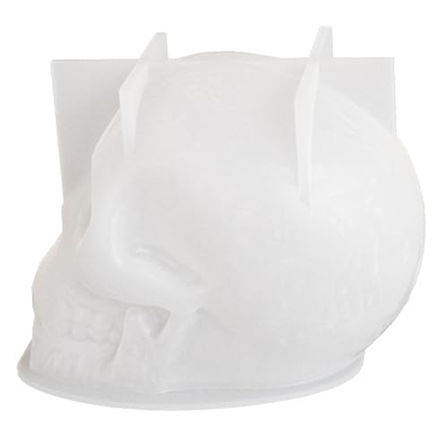 Schädel Silikonform, Halloween-Kerzenformen 3D-Schädel Silikonform 3x2.3 Einfach zu enttäuschender Schimmel von Grtheenumb