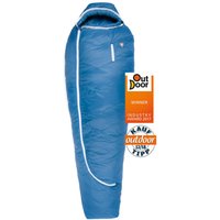 Grüezi bag Biopod DownWool Ice 175 Ice Winter-Schlafsack Winter/Herbst, 200x77cm, bis Körpergröße 175cm, Tkomf -1°C/Tlim -8°C, Packmaß Ø 21 x 23 cm von Grüezi bag