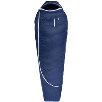 Grüezi bag Biopod DownWool Ice 185, Körpergröße 165-185cm, 1400g, ca. -1°C bis -26°C, Winterschlafsack, herausragendes Schlafklima, Night Blue von Grüezi bag