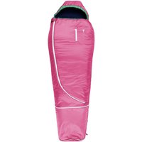 Grüezi bag Biopod Wolle Kids World Traveller Pink, mitwachsender Kinderschlafsack, Körpergröße 100-155cm, 140-180x65cm, 920 g, Packmaß Ø 19 x 20 cm von Grüezi bag