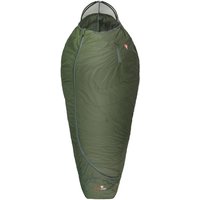Grüezi bag Biopod Wolle Survival XXL Wide, Körpergröße 180-205cm, 1950g, Allroundschlafsack, herausragendes Schlafklima, Greenery von Grüezi bag