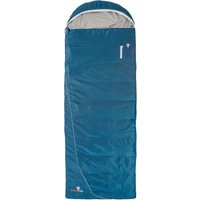 Grüezi bag Cloud Cotton Comfort Links, Körpergröße 160-191cm, 1600g, ca. 8C° bis -10°C, Sommerschlafsack für Reisen/Camping, Deep Cornflower Blue von Grüezi bag