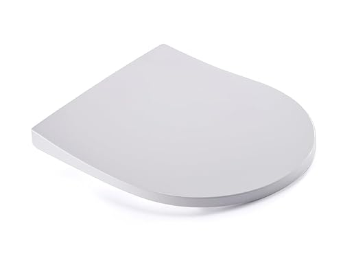 Grünblatt WC Sitz 515232 passend für Geberit Keramag Toilette icon Duroplast Absenkautomatik abnehmbar zur Reinigung von Grünblatt
