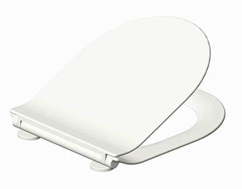 Grünblatt Premium WC Sitz Duroplast Toilettendeckel Klobrille Absenkautomatik Toilettensitz abnehmbar zur Reinigung (passend zu Duravit Starck 3/2 Darling New) von Grünblatt