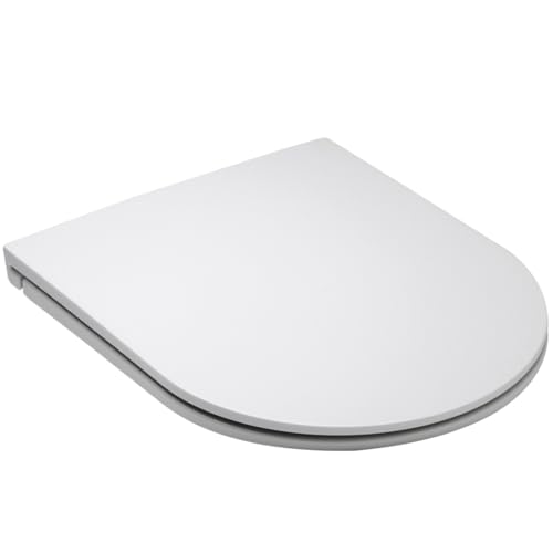 Grünblatt WC-Sitz 515236 passend für Duravit Toiletten mit Absenkautomatik, Abnehmbar, Duroplast, Weiß von Grünblatt