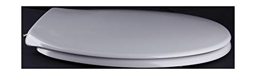 Grünblatt WC Sitz Klassik Design Toilettendeckel oval Klodeckel mit Quick-Release-Funktion und Geräuschlose Absenkautomatik, Antibakterielle Duroplast (Manhattan Grau) von Grünblatt