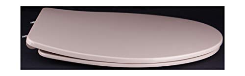 Grünblatt WC Sitz Slim Design Toilettendeckel oval Klodeckel mit Quick-Release-Funktion und Geräuschlose Absenkautomatik Antibakterielle Duroplast (Beige) von Grünblatt