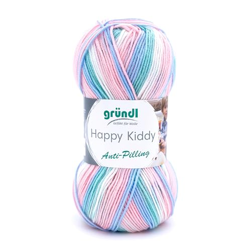 Brandneu, Gründl Happy Kiddy, Print, 100 g Knäuel, 100% Polyacryl Anti Pilling, (01 rosa-hellblau-Mint) von HDmirrorR