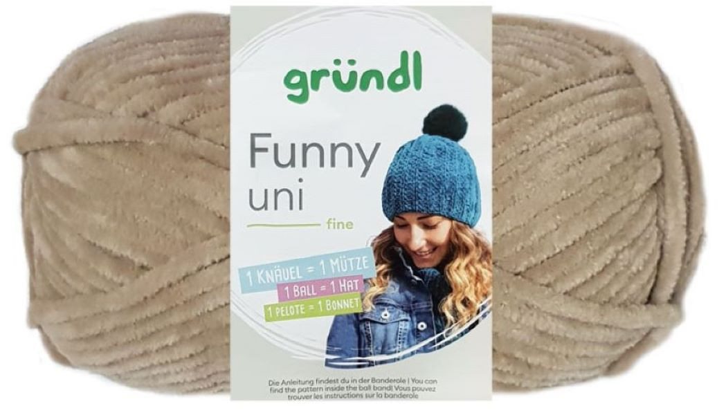 Gründl 100 Gramm Gründl Funny Uni Mikrofasergarn Farbauswahl Bastelgarn von Gründl