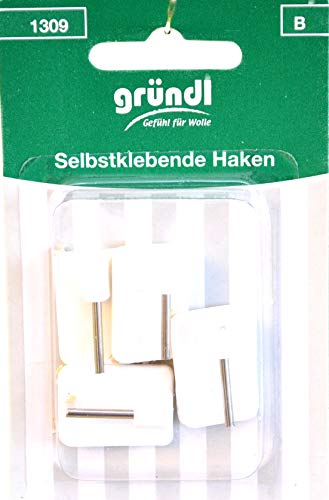 Gründl 4 Klebehaken Gardinenhaken Fensterhaken Stangenhaken Haken 1309 von Gründl