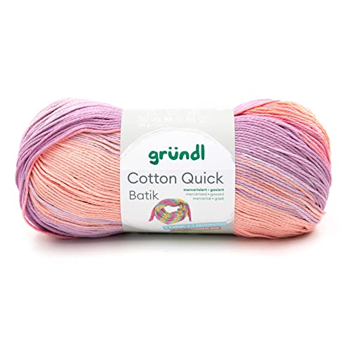 Gründl 4921-06 Cotton Quick Batik Garn, creme-rosa-lila-flieder, 1 x 100 g Gründl 4921-06 Cotton Quick Batik Garn, creme-rosa-lila-flieder, 1 x 100 g von Gründl