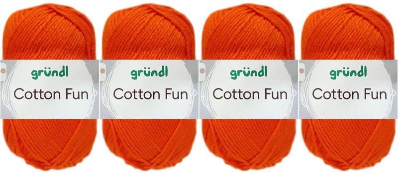 Gründl 4x50 Gramm Gründl Cotton Fun Wollset Häkelwolle von Gründl