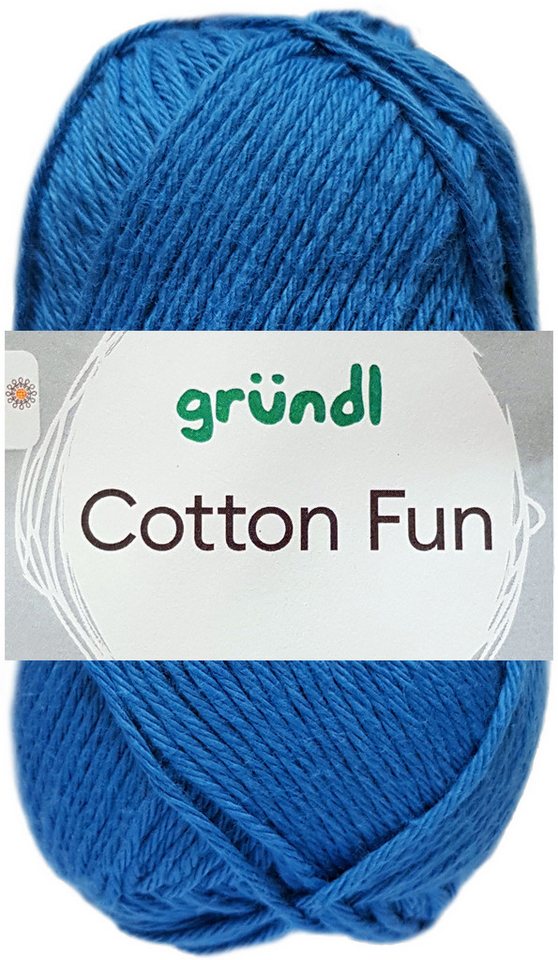 Gründl 50 Gramm Gründl Cotton Fun 10 Royalblau Häkelwolle von Gründl