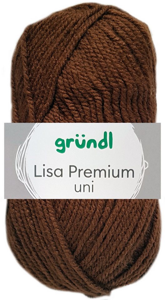 Gründl 50 Gramm Gründl Lisa Premium Uni Bastelgarn von Gründl