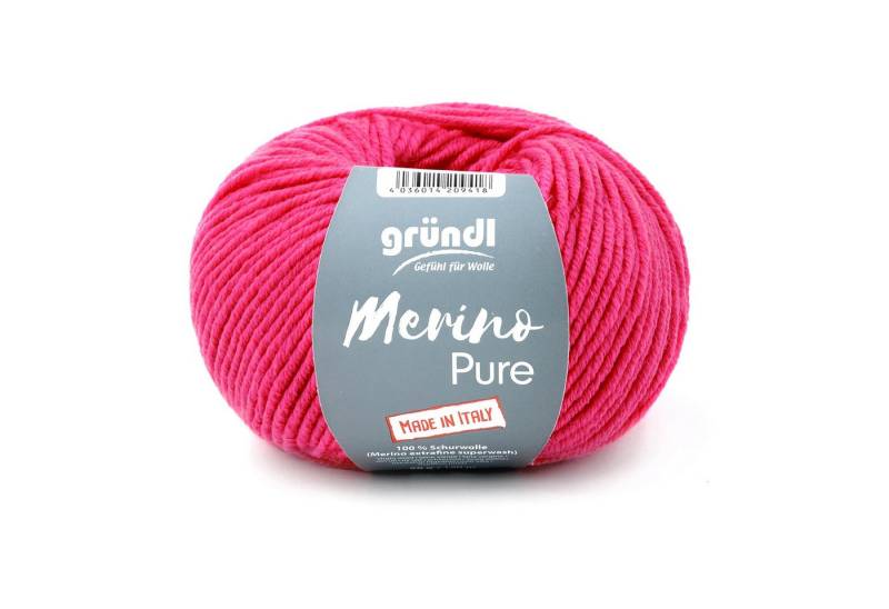 Gründl 50 Gramm Merino Pure 13 Azalee Häkelwolle von Gründl