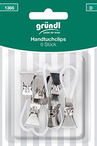 Gründl 6 Nähfrei Aufhänger Handtuch Clip Handtuchhalter Halterung OVP 1366 von Gründl