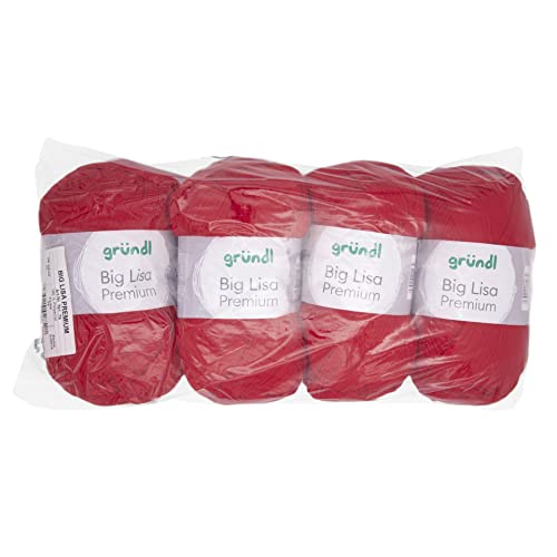 Gründl 761-79 Big Lisa Premium/signalrot Garn, Acryl, 4 x 250 g, 1000 gramm Gründl 761-79 Big Lisa Premium/signalrot Garn, Acryl, 4 x 250 g, 1000 gramm von Gründl