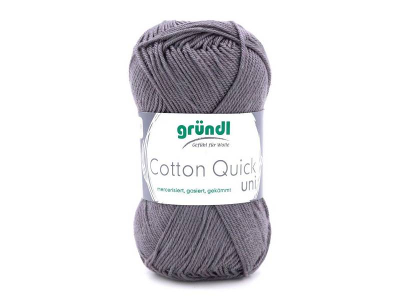 Gründl Gründl Wolle Cotton Quick 50 g uni mausgrau Häkelwolle von Gründl