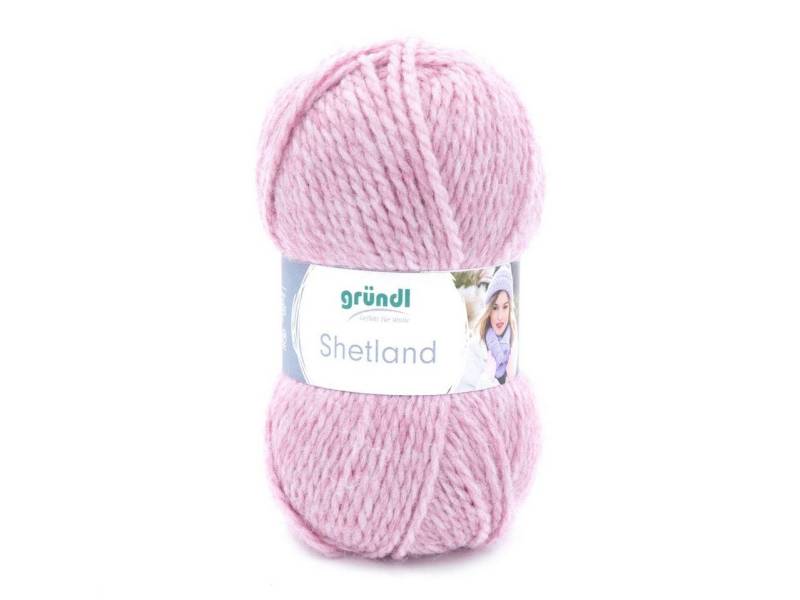 Gründl Gründl Wolle Shetland 100 g rose melange 100 g Häkelwolle von Gründl
