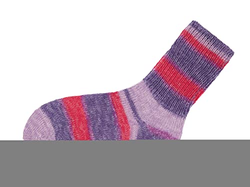 Gründl Hot Socks "Lago", 4-fach, 100 g Fuchsia/Lila/Korallrot-Meliert Fuchsia/Lila/Korallrot-Meliert von Gründl