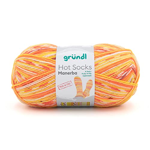 Gründl Hot Socks Manerba Orange/Gelb/Natur von Gründl