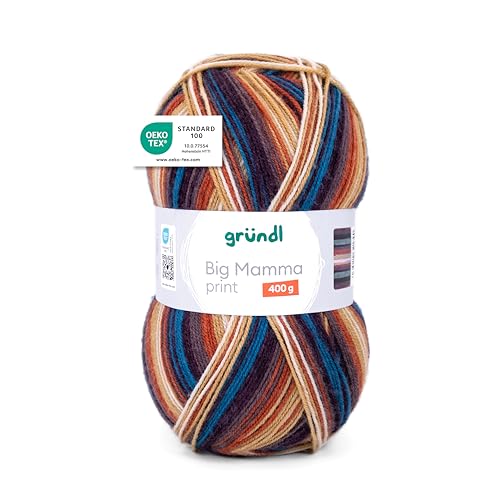 Gründl Wolle Big Mamma Print - XXL Wolle zum Stricken mit Farbverlauf - Weich und hautfreundlich - 100% Polyacryl - 1 Knäuel 400 g / 1040 m - Nadelstärke 3,5-4,5 - tinte-kupfer-mauve-beige-weiß Gründl Wolle Big Mamma Print - XXL Wolle zum Stricken mit Farbverlauf - Weich und hautfreundlich - 100% Polyacryl - 1 Knäuel 400 g / 1040 m - Nadelstärke 3,5-4,5 - tinte-kupfer-mauve-beige-weiß von Gründl