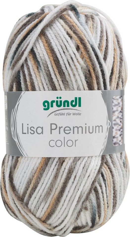 Gründl Wolle Lisa Premium Color Häkelwolle, 50 g, 133 m von Gründl