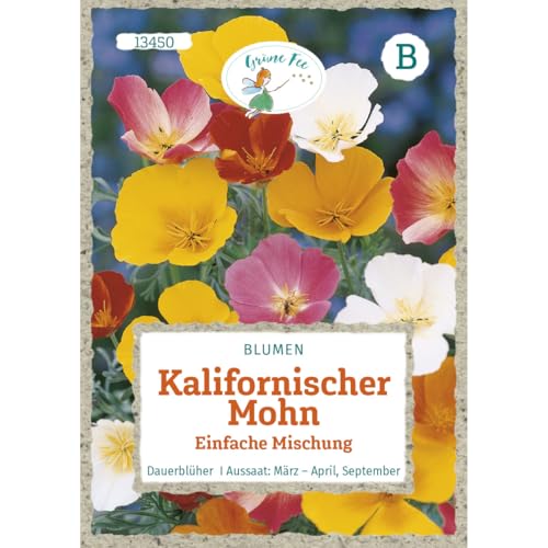 Grüne Fee - Kalifornischer Mohn Einfache Mischung Samen - 13450 von Grüne Fee