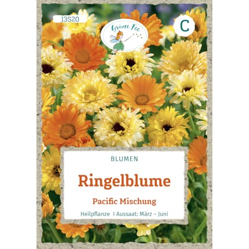 Grüne Fee - Ringelblume Pacific Mischung Samen - 13520 Grüne Fee - Ringelblume Pacific Mischung Samen - 13520 von Grüne Fee