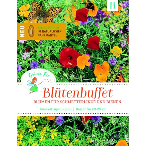 Grüne Fee - easySeed Blütenbuffet Streuschachtel Blumenmischung für Schmetterlinge und Bienen Samen - 19604 von Grüne Fee