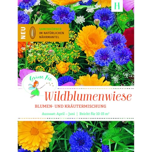 Grüne Fee - easySeed Wildblumenwiese Streuschachtel Blumenmischung Blumen- und Kräutermischung Samen - 19612 von Grüne Fee