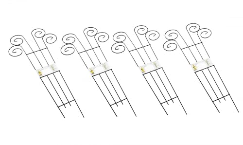 Grüner Jan 4er-Set Blumenspalier 90x39cm Rankhilfe Blumenstütze Rankgitter Pflanzenstütze von Grüner Jan