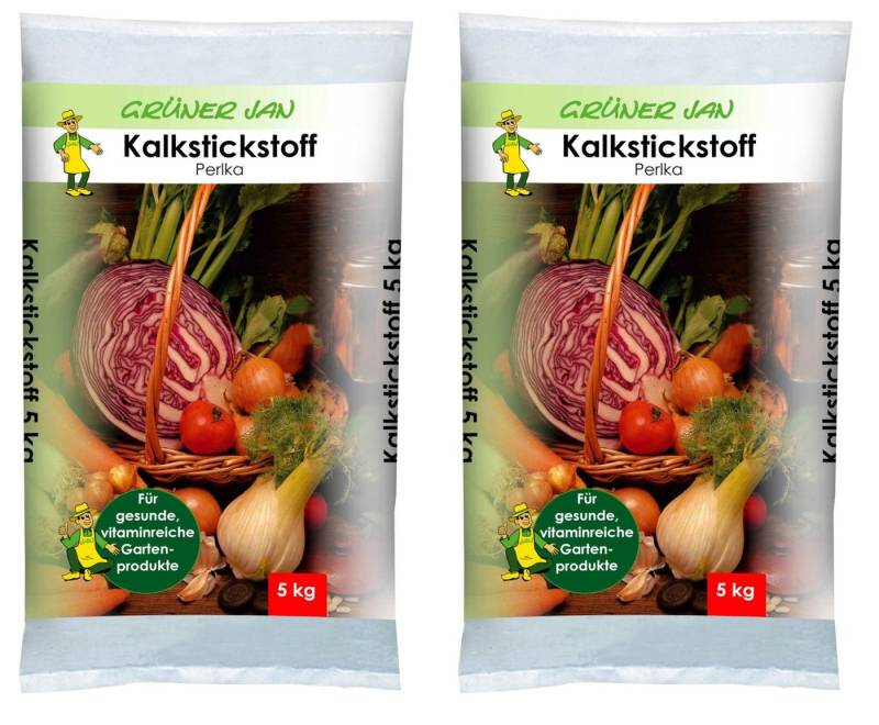 Grüner Jan Pflanzendünger 2er Set Kalkstickstoffdünger 5kg Kalk Stickstoff Spezialdünger Nährsto von Grüner Jan