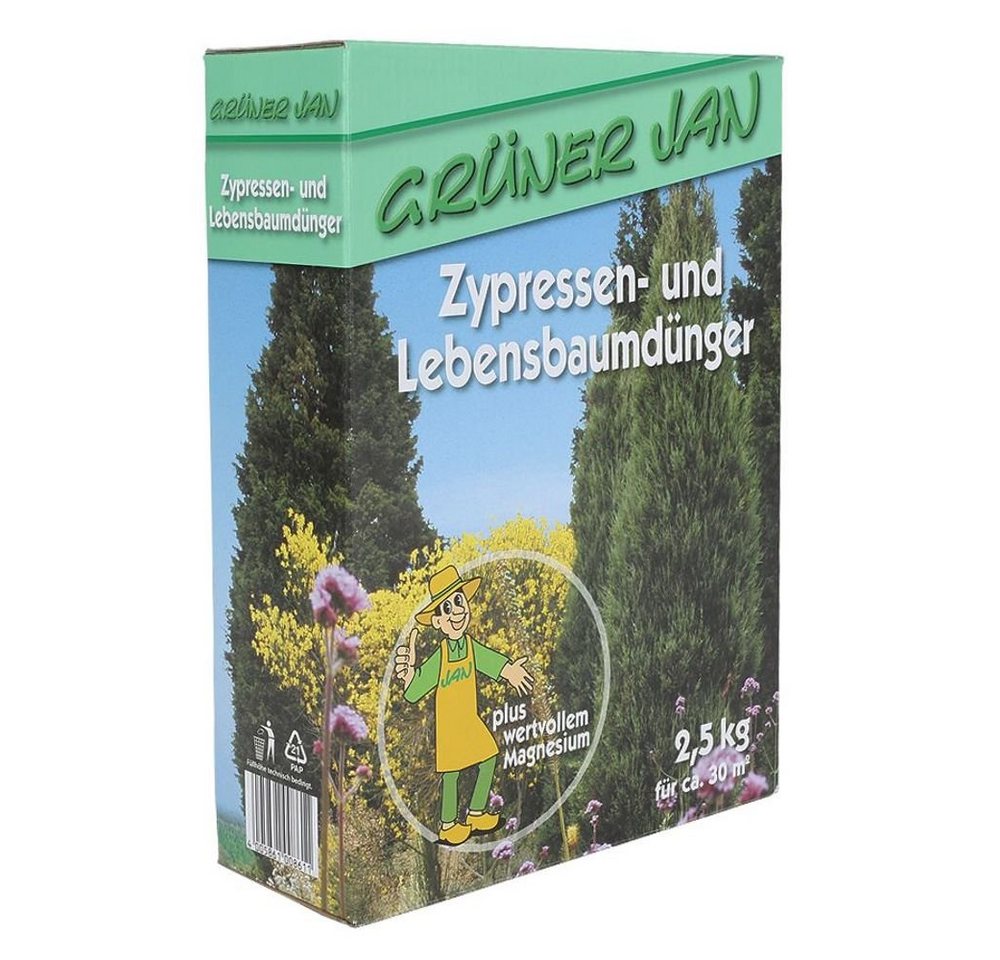 Grüner Jan Pflanzendünger Grüner Jan Zypressen- und Lebensbaumdünger 2,5 kg von Grüner Jan